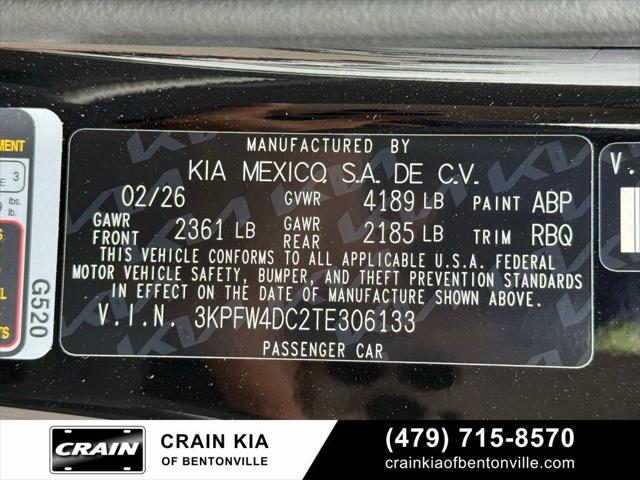 2026 Kia K4 GT-Line Turbo
