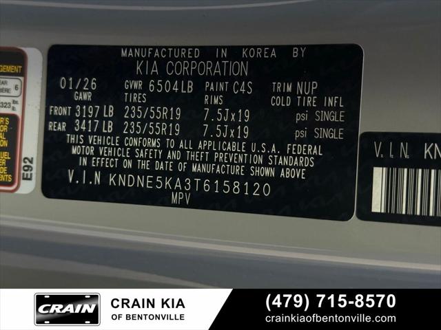 2026 Kia Carnival MPV SX