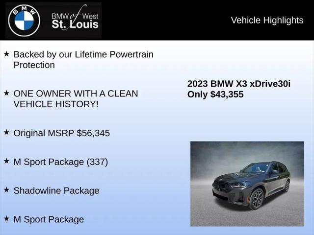 2023 BMW X3 xDrive30i
