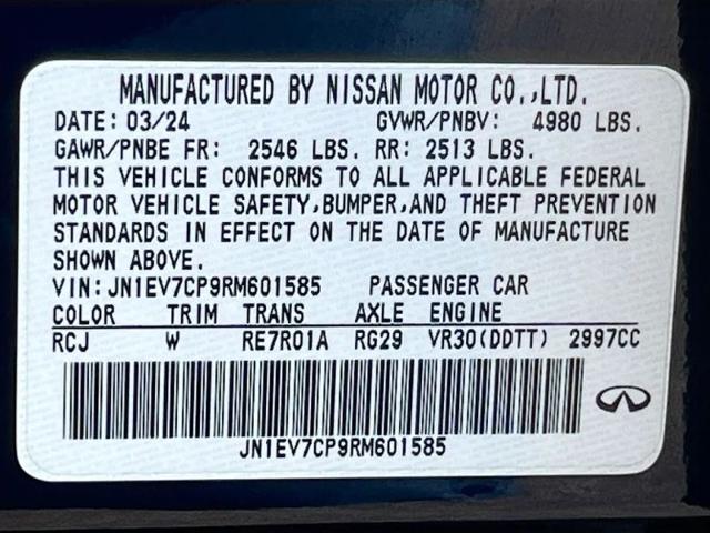 2024 INFINITI Q50 SENSORY