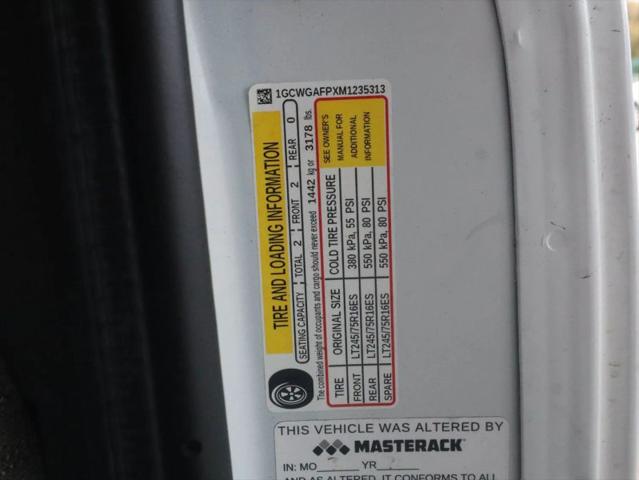 2021 Chevrolet Express Cargo Van RWD 2500 Regular Wheelbase WT