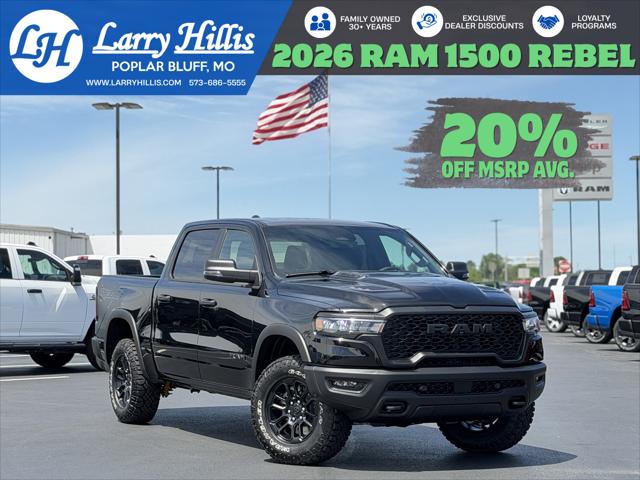 2026 Ram 1500 Rebel Crew Cab 4x4 5'7" Box for sale in Poplar Bluff, MO