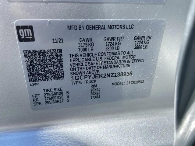 2022 Chevrolet Silverado 1500 4WD Crew Cab Short Bed LT with 2FL