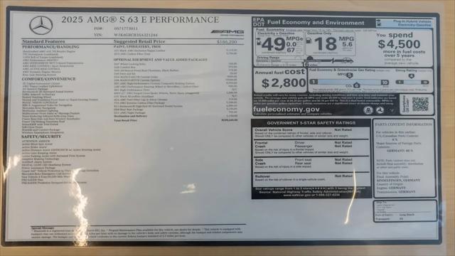 2025 Mercedes-Benz AMG S 63 E 4MATIC
