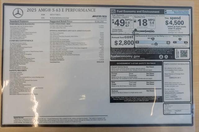 2025 Mercedes-Benz AMG S 63 E 4MATIC