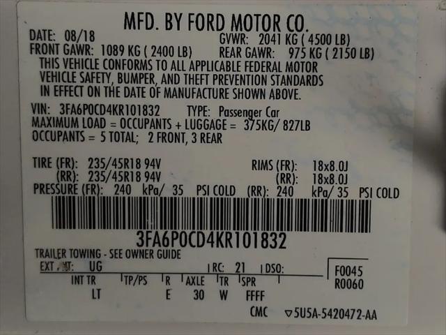 2019 Ford Fusion SEL