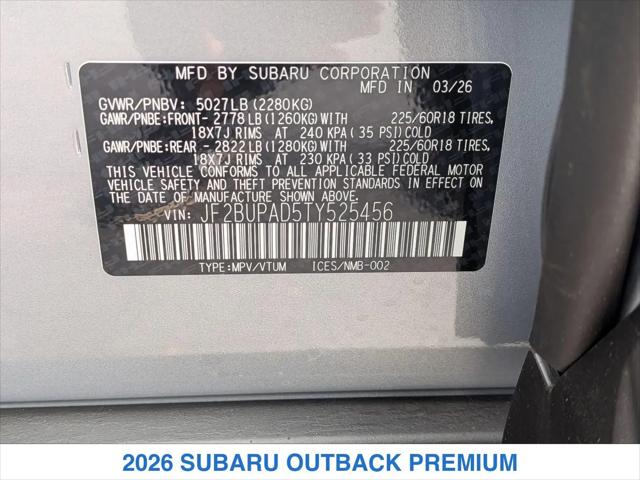 2026 Subaru Outback Premium
