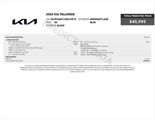 2025 Kia Telluride EX