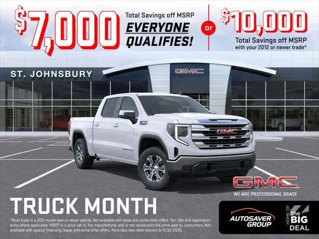 2026 GMC Sierra 1500 Crew Cab, Short Bed, SLE, 4WD for sale in Saint Johnsbury, VT