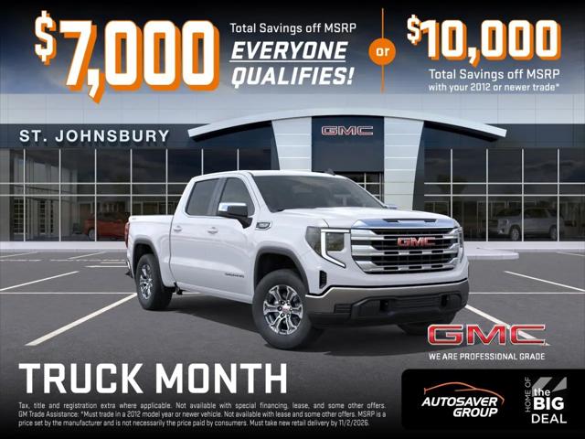 2026 GMC Sierra 1500 Crew Cab, Short Bed, SLE, 4WD for sale in Saint Johnsbury, VT