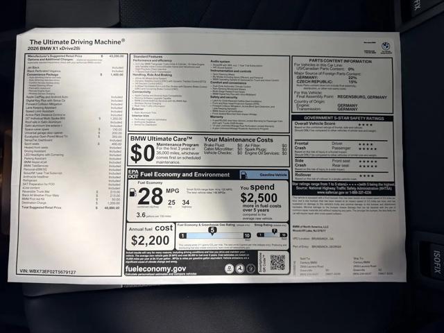 2026 BMW X1 xDrive28i