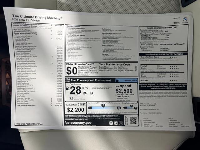 2026 BMW X1 xDrive28i