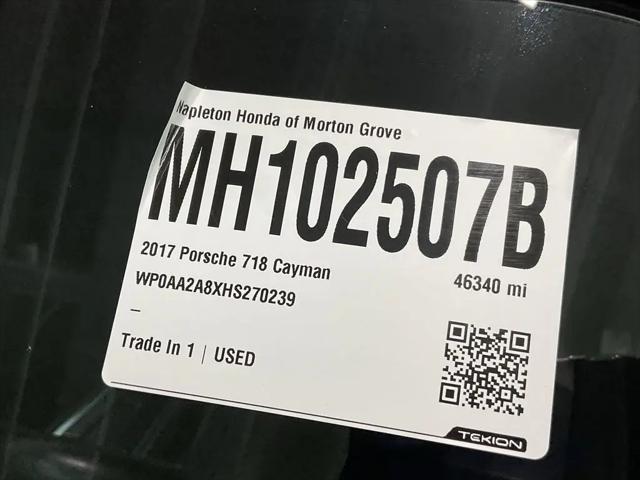 2017 Porsche 718 Cayman 718 Cayman