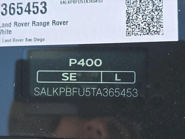 2026 Land Rover Range Rover P400 SE 7 Seat
