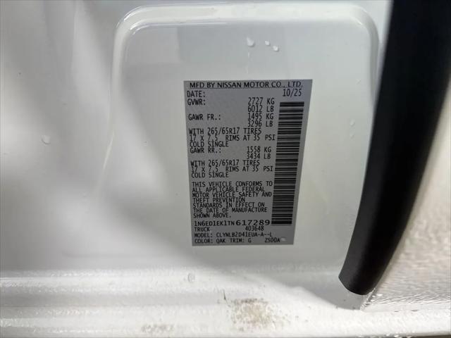 2026 Nissan Frontier Crew Cab SV 4x4
