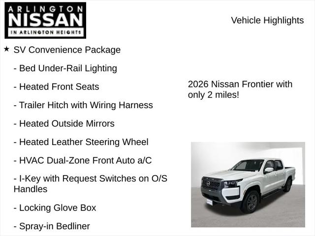 2026 Nissan Frontier Crew Cab SV 4x4