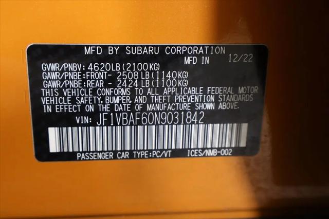 2022 Subaru WRX Premium