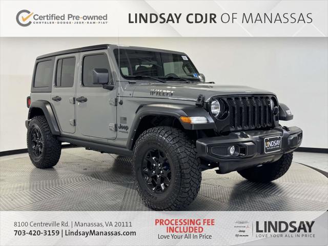 2022 Jeep Wrangler Unlimited Willys Sport 4x4 2022 Jeep Wrangler Unlimited Willys Sport 4x4
