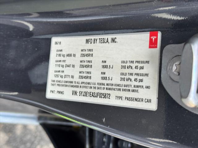 2018 Tesla Model 3 Long Range