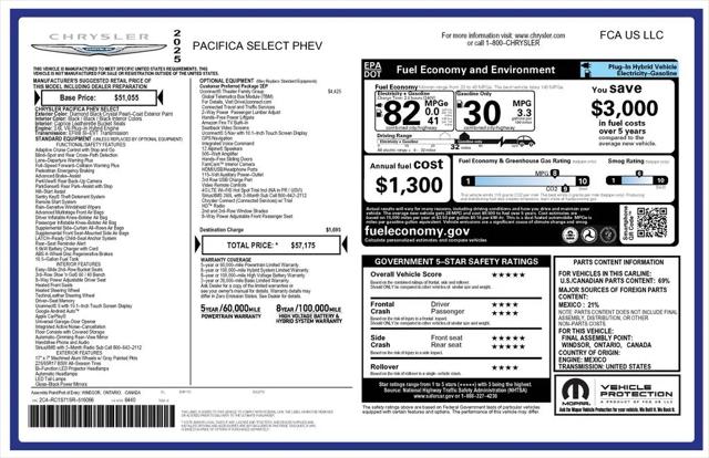 2025 Chrysler Pacifica Hybrid Select