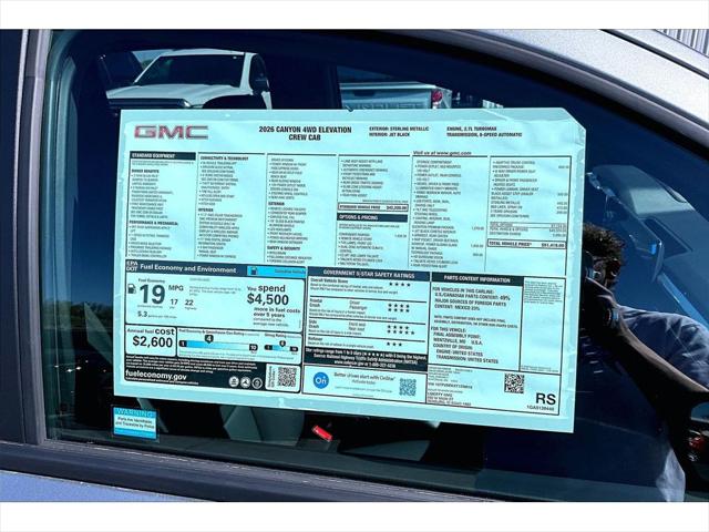 2026 GMC Canyon Elevation, 4WD