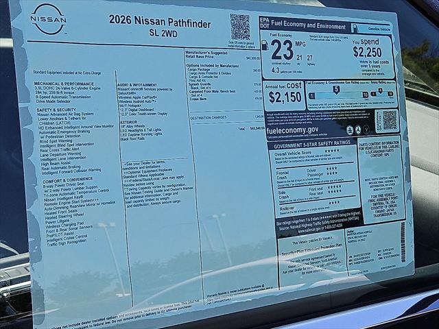 2026 Nissan Pathfinder SL