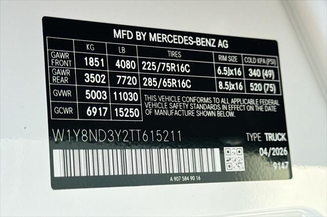 2026 Mercedes-Benz Sprinter 3500XD High Roof 4-Cyl Diesel HO