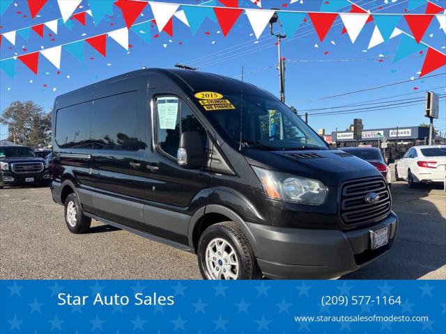 2015 Ford Transit 250 3dr LWB Medium Roof Cargo Van w/Sliding Passenger Side Door for sale in Modesto, CA