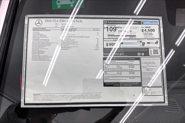 2026 Mercedes-Benz CLA 250+ Unknown