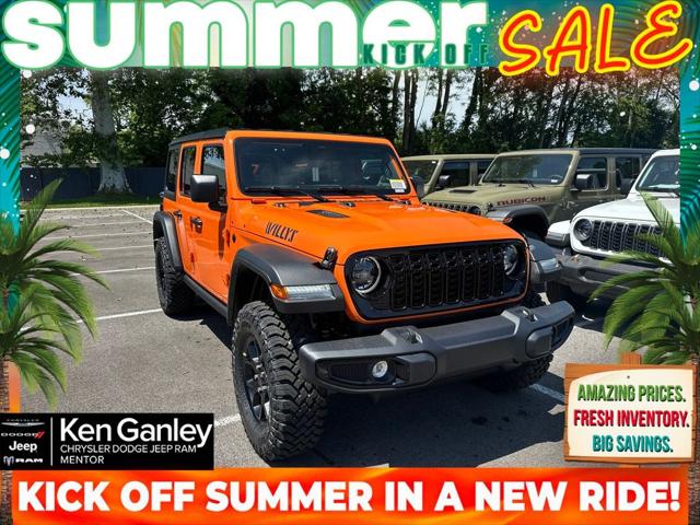2026 Jeep Wrangler 4-Door Willys 4x4 for sale in Mentor, OH