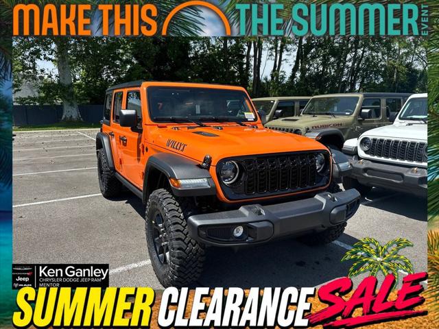 2026 Jeep Wrangler 4-Door Willys 4x4 for sale in Mentor, OH