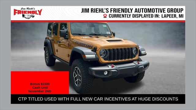 2026 Jeep Wrangler 4-Door Rubicon 4x4 for sale in Lapeer, MI