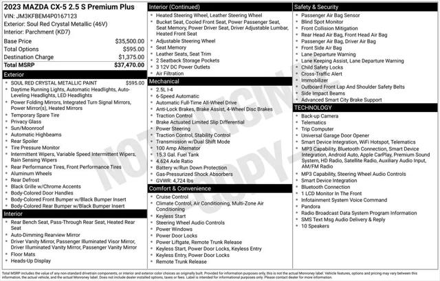 2023 Mazda CX-5 2.5 S Premium Plus