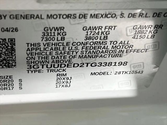 2026 GMC Sierra 1500 Crew Cab, Short Bed, SLT, 4WD