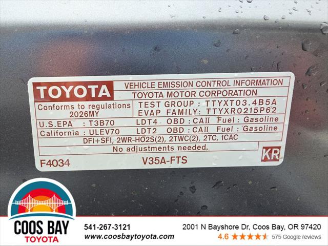2026 Toyota Tundra SR5 CrewMax 5.5' Bed