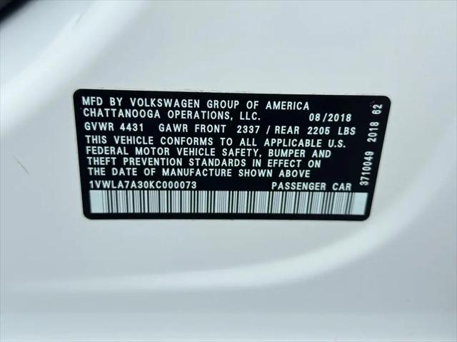 2019 Volkswagen Passat 2.0T Wolfsburg Edition