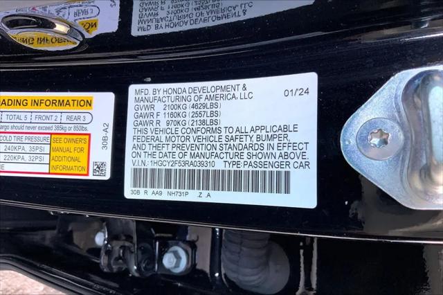 2024 Honda Accord Hybrid Sport