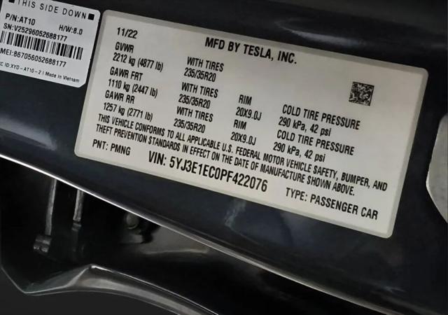 2023 Tesla Model 3 Performance Dual Motor All-Wheel Drive