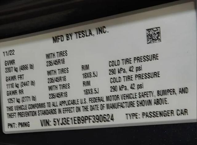 2023 Tesla Model 3 Long Range Dual Motor All-Wheel Drive