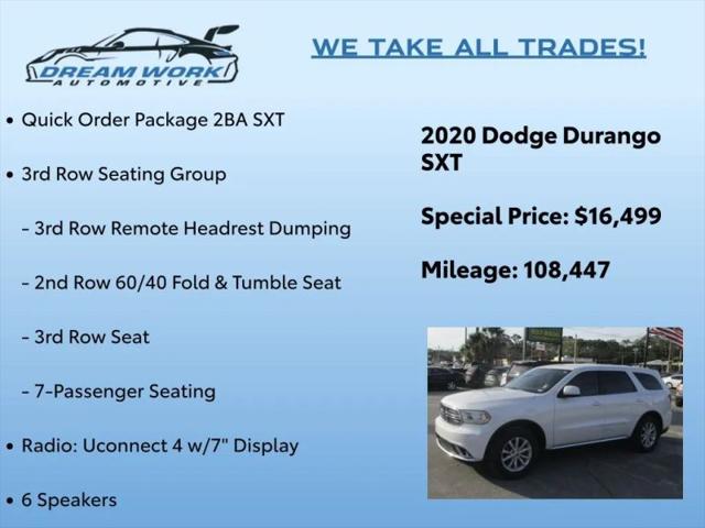 2020 Dodge Durango SXT RWD