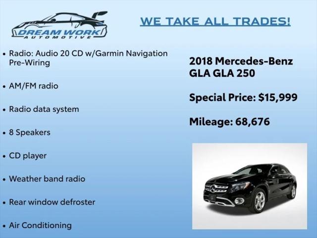 2018 Mercedes-Benz GLA-CLASS GLA 250 250