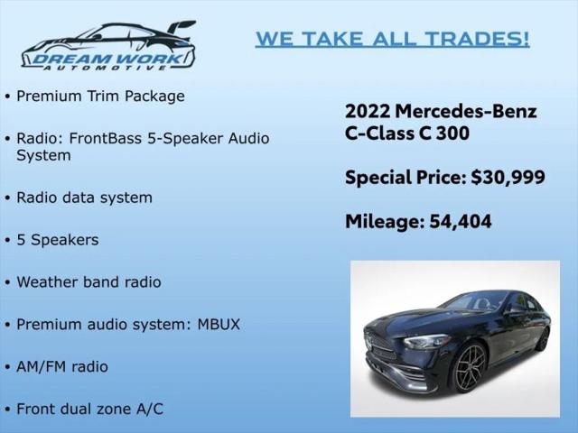 2022 Mercedes-Benz C-CLASS C 300 Sedan