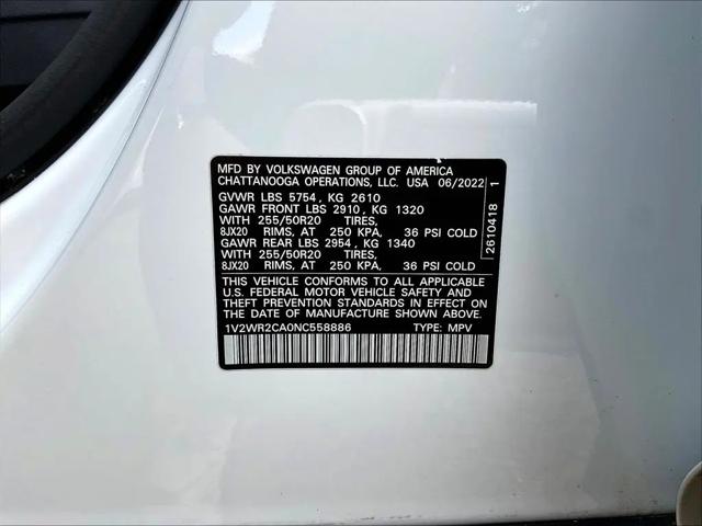 2022 Volkswagen Atlas 3.6L V6 SE w/Technology
