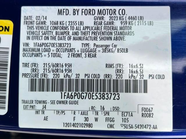 2014 Ford Fusion S