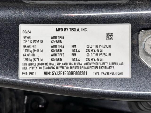 2024 Tesla Model 3 Long Range Dual Motor All-Wheel Drive