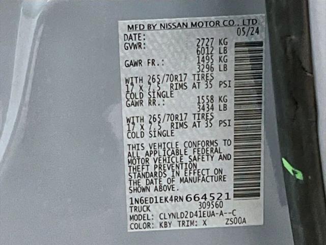 2024 Nissan Frontier Crew Cab PRO-4X 4x4