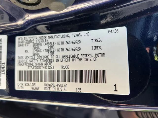 2026 Toyota Tundra Limited CrewMax 5.5' Bed