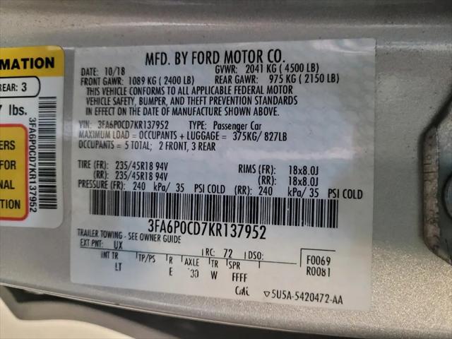 2019 Ford Fusion SEL