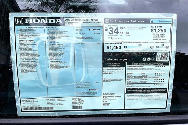 2026 Honda Civic Sport