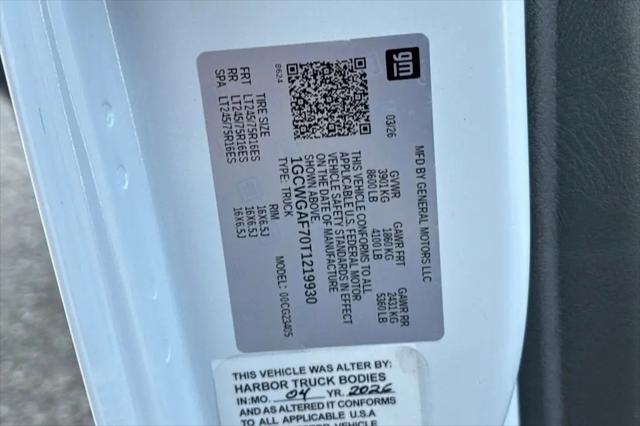 2026 Chevrolet Express Cargo Van 2500 Regular Wheelbase, WT, RWD